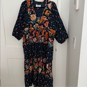 Print Fresh mushroom printed dress